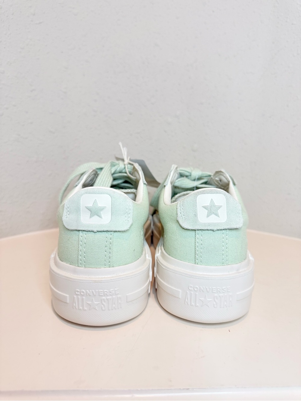 Converse Cruise Mint Green Low Top Platform Unisex Sneakers W 9 M 7.5 NEW - Picture 13 of 16